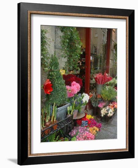 Florist in Ile St. Louis, Paris, France-Lisa S. Engelbrecht-Framed Photographic Print