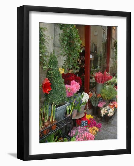 Florist in Ile St. Louis, Paris, France-Lisa S. Engelbrecht-Framed Photographic Print