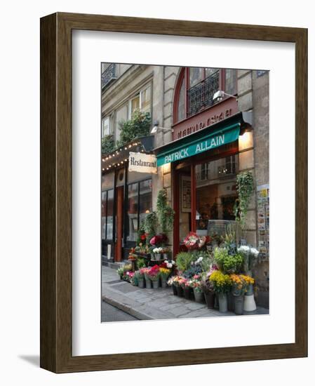 Florist in Ile St. Louis, Paris, France-Lisa S. Engelbrecht-Framed Photographic Print