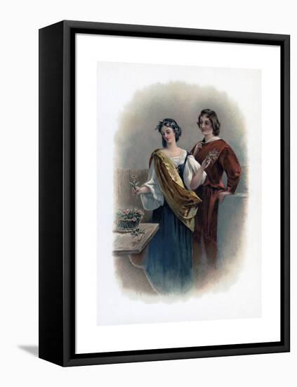 Florizel and Perdita, 1891-Charles Robert Leslie-Framed Premier Image Canvas