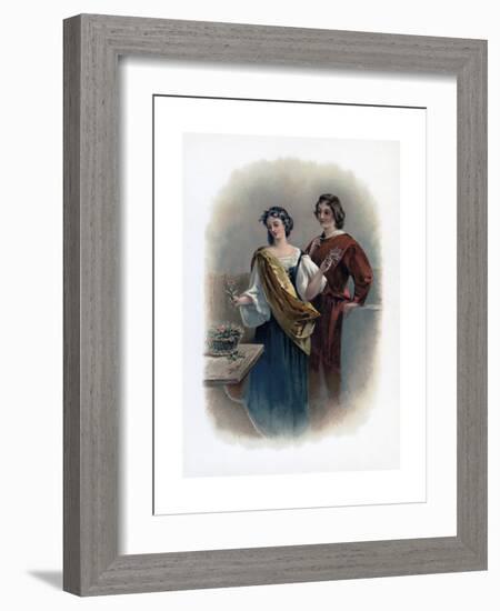 Florizel and Perdita, 1891-Charles Robert Leslie-Framed Giclee Print