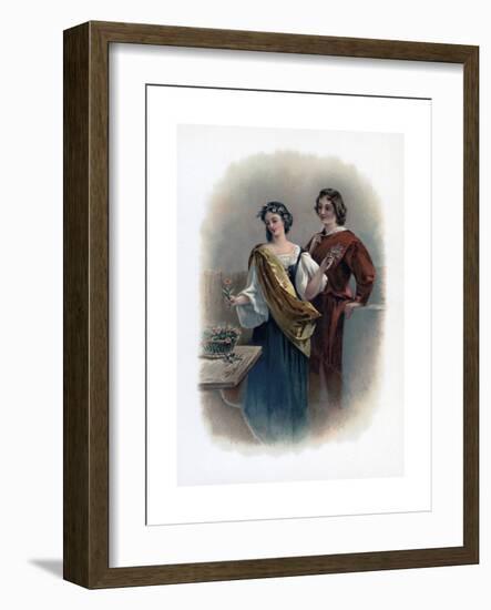 Florizel and Perdita, 1891-Charles Robert Leslie-Framed Giclee Print