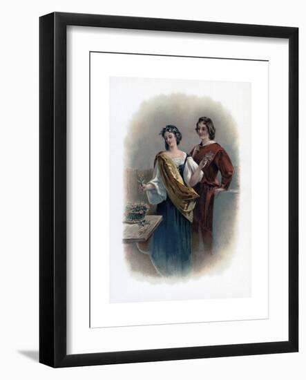 Florizel and Perdita, 1891-Charles Robert Leslie-Framed Giclee Print