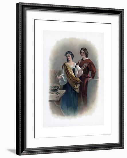 Florizel and Perdita, 1891-Charles Robert Leslie-Framed Giclee Print