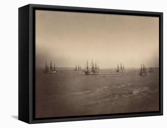 Flotte française en rade de Brest-Gustave Le Gray-Framed Premier Image Canvas