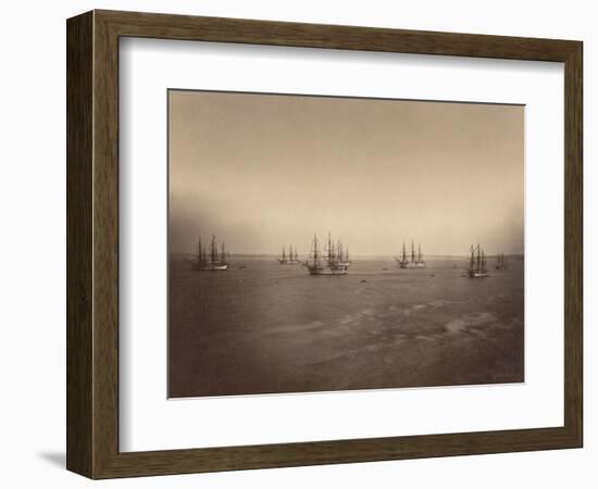 Flotte française en rade de Brest-Gustave Le Gray-Framed Giclee Print