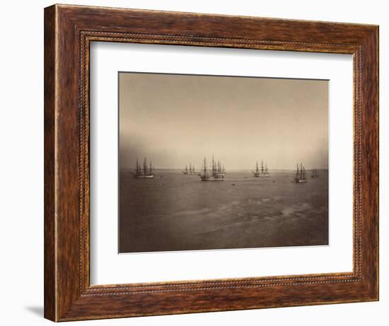 Flotte française en rade de Brest-Gustave Le Gray-Framed Giclee Print