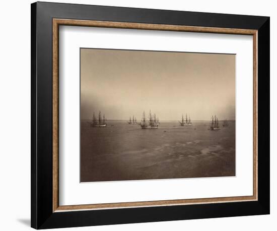 Flotte française en rade de Brest-Gustave Le Gray-Framed Giclee Print