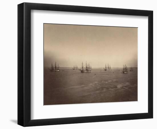 Flotte française en rade de Brest-Gustave Le Gray-Framed Giclee Print
