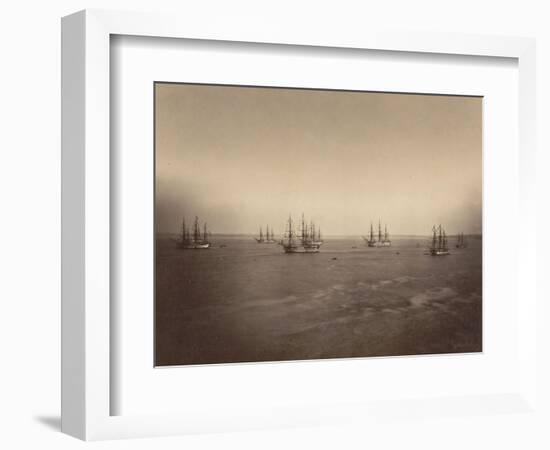 Flotte française en rade de Brest-Gustave Le Gray-Framed Giclee Print