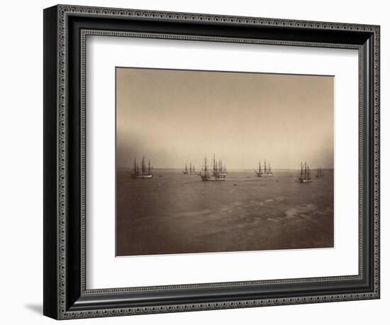 Flotte française en rade de Brest-Gustave Le Gray-Framed Giclee Print