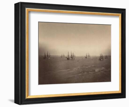 Flotte française en rade de Brest-Gustave Le Gray-Framed Giclee Print