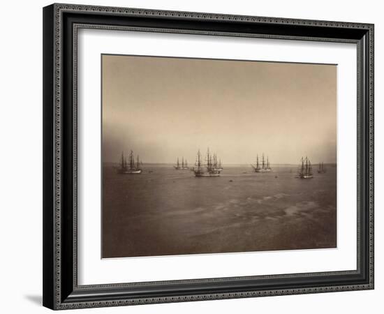 Flotte française en rade de Brest-Gustave Le Gray-Framed Giclee Print