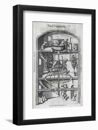 Flour Mill, 16th Century Artwork-Middle Temple Library-Framed Photographic Print