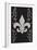 Flourish and Fleur de Lis - Black-Lantern Press-Framed Art Print