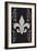 Flourish and Fleur de Lis - Black-Lantern Press-Framed Art Print