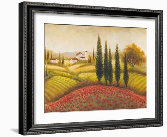 Flourishing Vineyard II-Michael Marcon-Framed Art Print