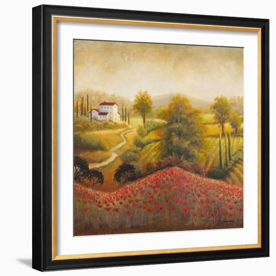 Flourishing Vineyard Square I-Michael Marcon-Framed Art Print