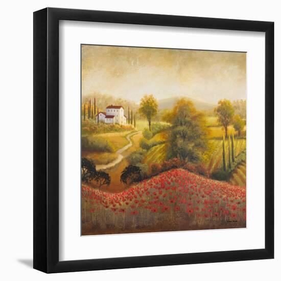 Flourishing Vineyard Square I-Michael Marcon-Framed Art Print