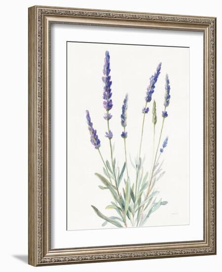 Floursack Lavender I on Linen-Danhui Nai-Framed Art Print