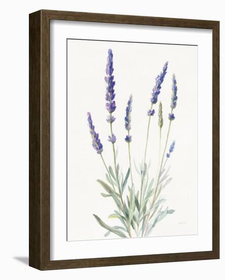 Floursack Lavender I on Linen-Danhui Nai-Framed Art Print