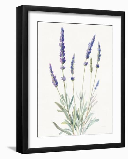 Floursack Lavender I on Linen-Danhui Nai-Framed Art Print