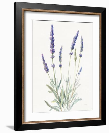 Floursack Lavender I on Linen-Danhui Nai-Framed Art Print