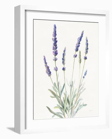 Floursack Lavender I on Linen-Danhui Nai-Framed Art Print