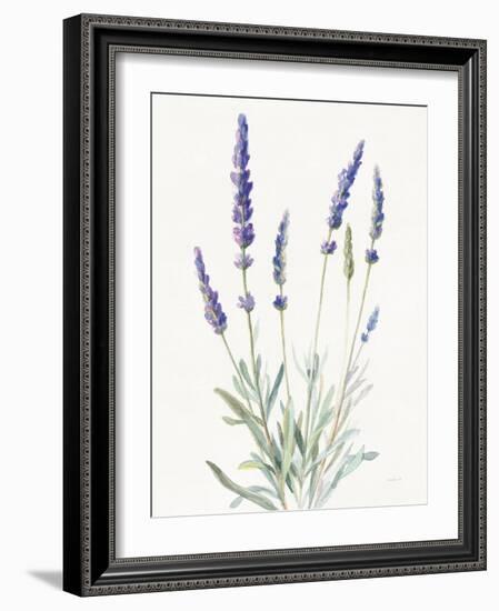 Floursack Lavender I on Linen-Danhui Nai-Framed Art Print