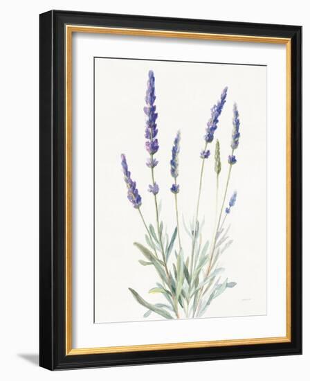 Floursack Lavender I on Linen-Danhui Nai-Framed Art Print