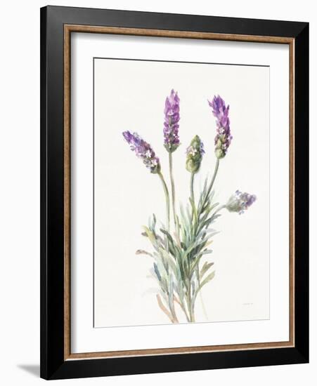 Floursack Lavender II on Linen-Danhui Nai-Framed Art Print