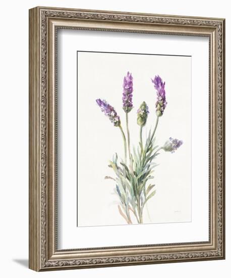 Floursack Lavender II on Linen-Danhui Nai-Framed Premium Giclee Print