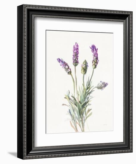 Floursack Lavender II on Linen-Danhui Nai-Framed Premium Giclee Print