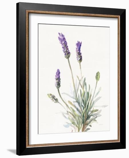 Floursack Lavender III on Linen-Danhui Nai-Framed Art Print