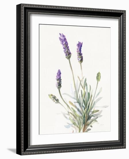 Floursack Lavender III on Linen-Danhui Nai-Framed Art Print