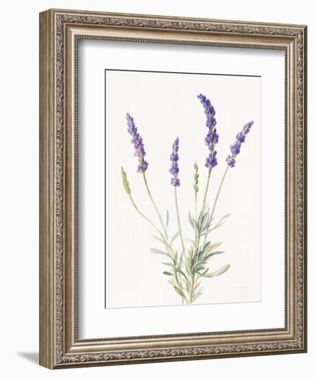 Floursack Lavender IV on Linen-Danhui Nai-Framed Premium Giclee Print