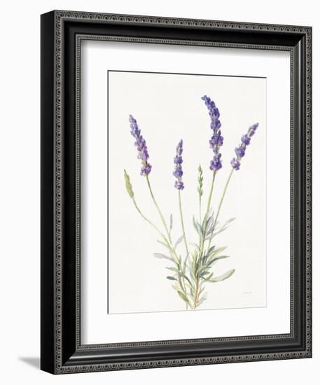 Floursack Lavender IV on Linen-Danhui Nai-Framed Premium Giclee Print