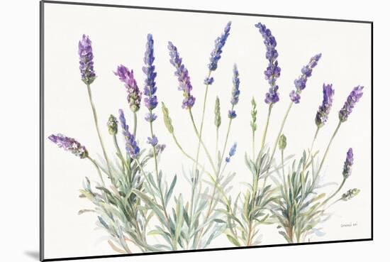Floursack Lavender V on Linen-Danhui Nai-Mounted Art Print