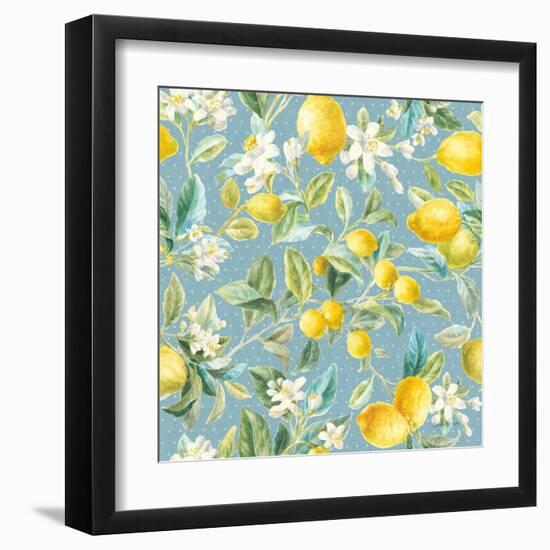 Floursack Lemon Pattern IB-Danhui Nai-Framed Art Print