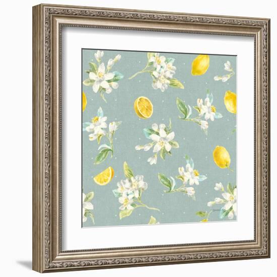 Floursack Lemon Pattern III-Danhui Nai-Framed Art Print