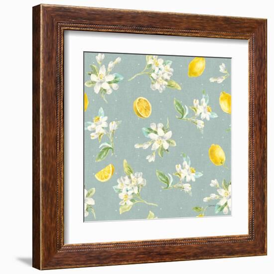 Floursack Lemon Pattern III-Danhui Nai-Framed Art Print