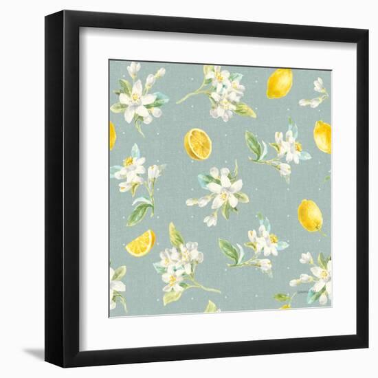 Floursack Lemon Pattern III-Danhui Nai-Framed Art Print