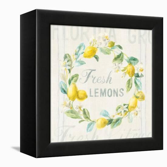 Floursack Lemon V-Danhui Nai-Framed Stretched Canvas