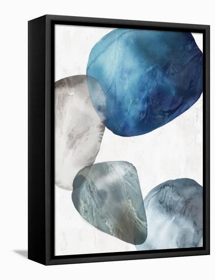 Flow of Blue I-Emma Peal-Framed Stretched Canvas