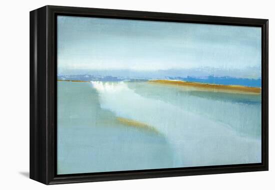 Flow-Caroline Gold-Framed Stretched Canvas