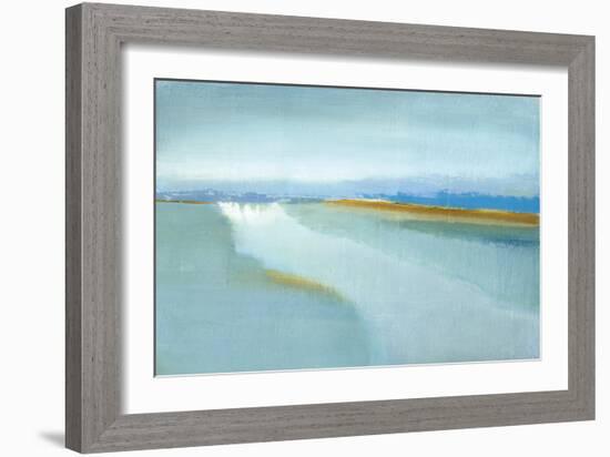 Flow-Caroline Gold-Framed Art Print