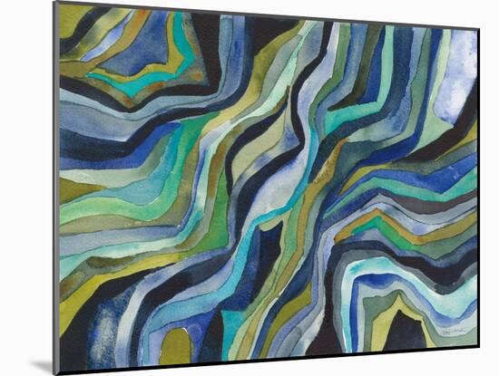 Flow-Cheryl Warrick-Mounted Art Print