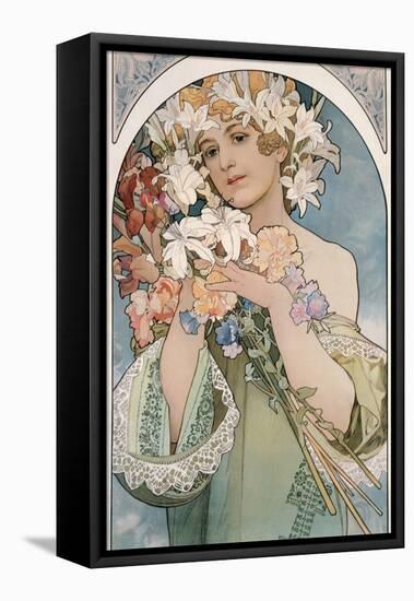 Flower, 1897-Alphonse Mucha-Framed Premier Image Canvas