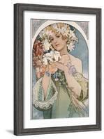 Flower, 1897-Alphonse Mucha-Framed Giclee Print