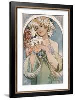 Flower, 1897-Alphonse Mucha-Framed Giclee Print